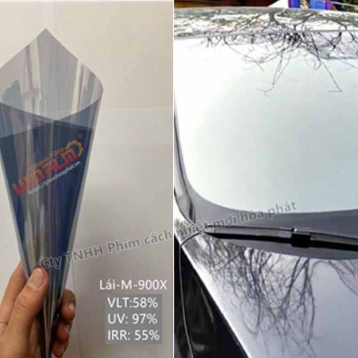 Kính lái màu ghi tráng gương mã M-900X