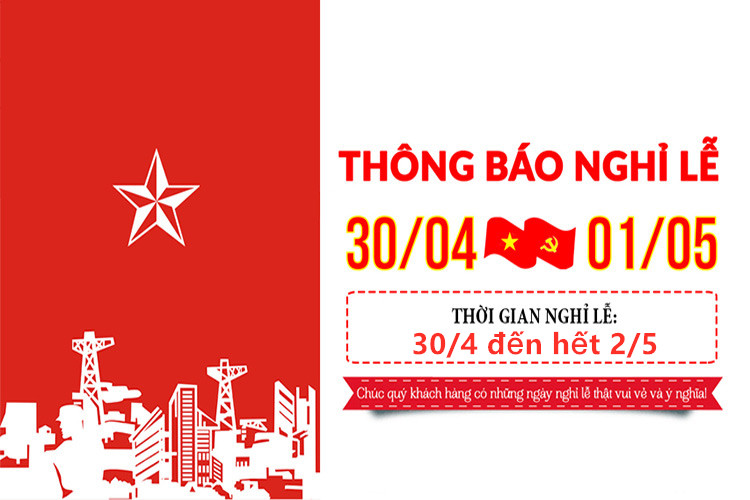 [Thông Báo] Lịch nghỉ lễ 30/4 - 1/5 cty Phim Cách Nhiệt Mới Hòa Phát