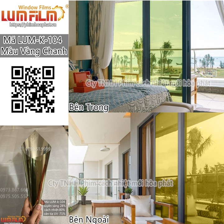 LUM-K-104 MÀU VÀNG CHANH TRÁNG GƯƠNG(LUM-K104)