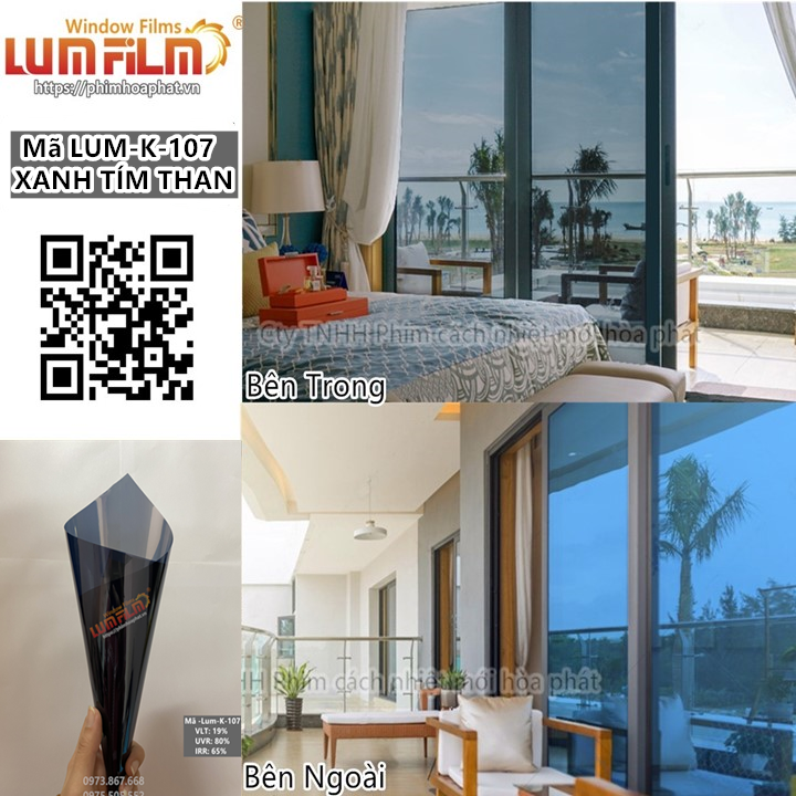 LUM-K-107 MÀU TÍM THAN TRÁNG GƯƠNG(LUM-K107)