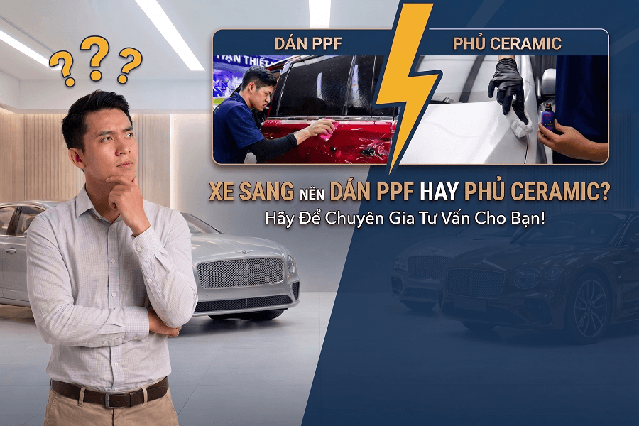 Vì sao xe sang thường dán PPF thay vì chỉ phủ ceramic? 