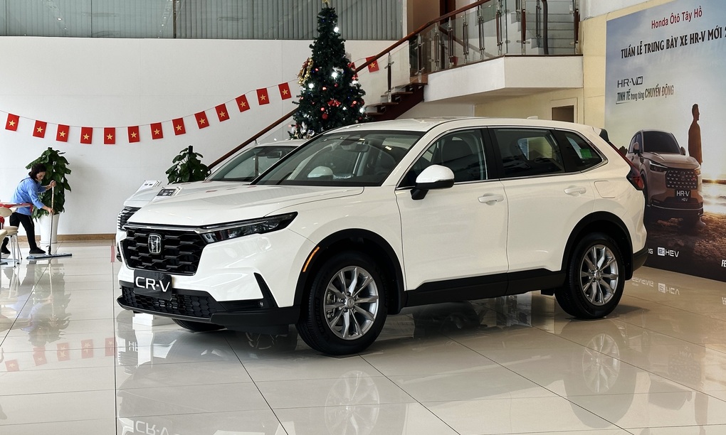 Ôtô Honda trưng bày tại một đại lý chính hãng ở Hà Nội. Ảnh: Phạm Trung