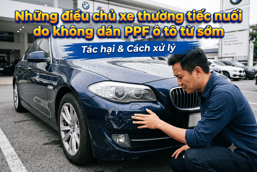 Những điều chủ xe thường tiếc nuối do không dán PPF ô tô từ sớm 